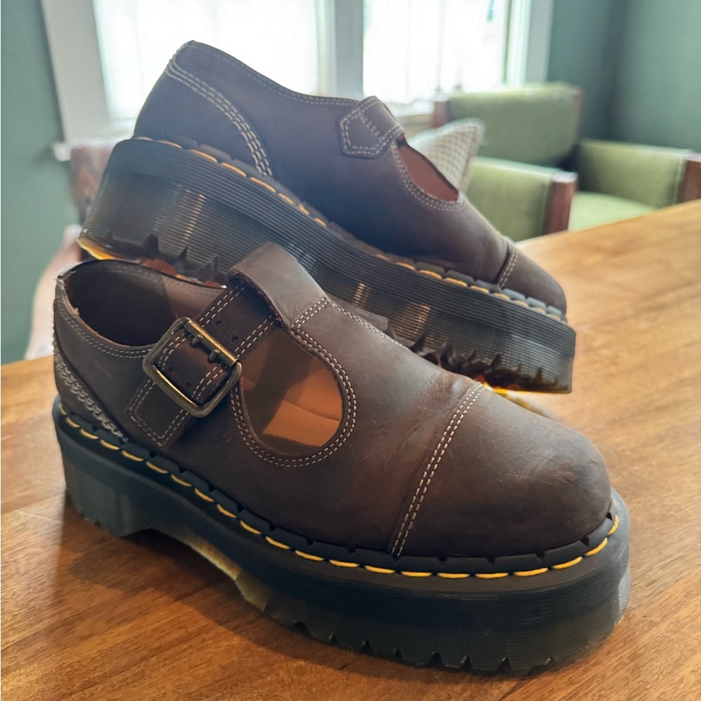 Doc Martens Bethan Mary Jane Platform Shoes